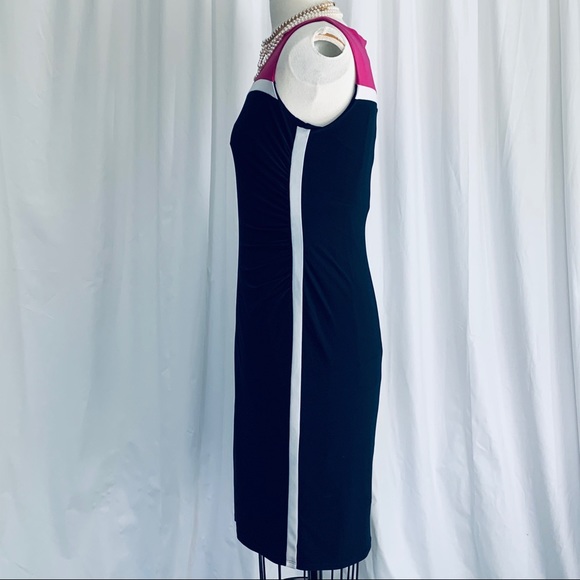 Lauren Ralph Lauren Color Block Sleeveless Dress 8 - Picture 4 of 11